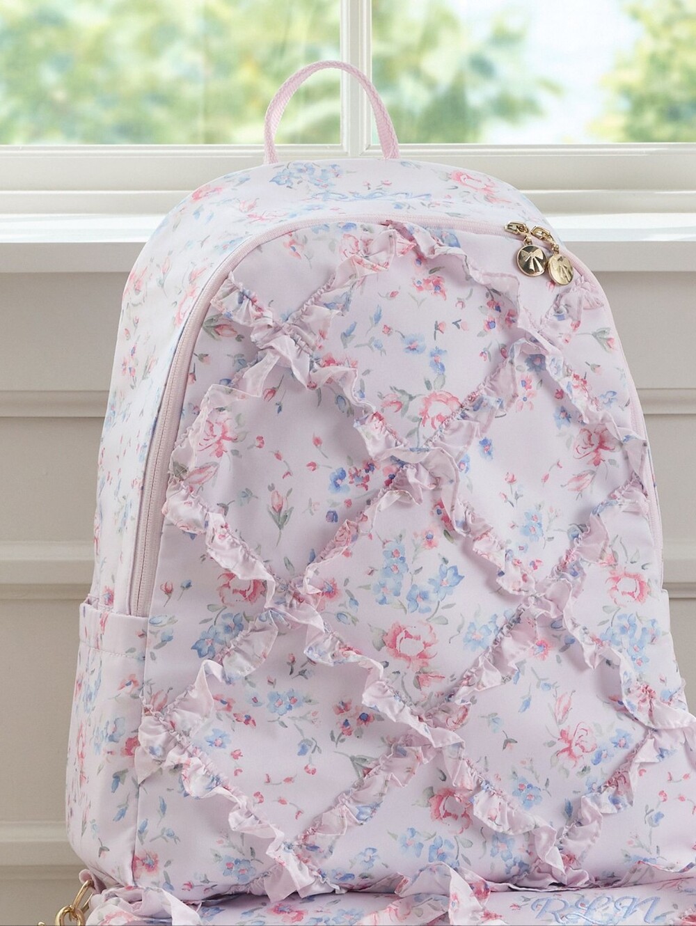 LoveShackFancy Floral Backpack - NWT - Picture 2 of 7